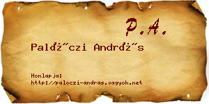 Palóczi András névjegykártya